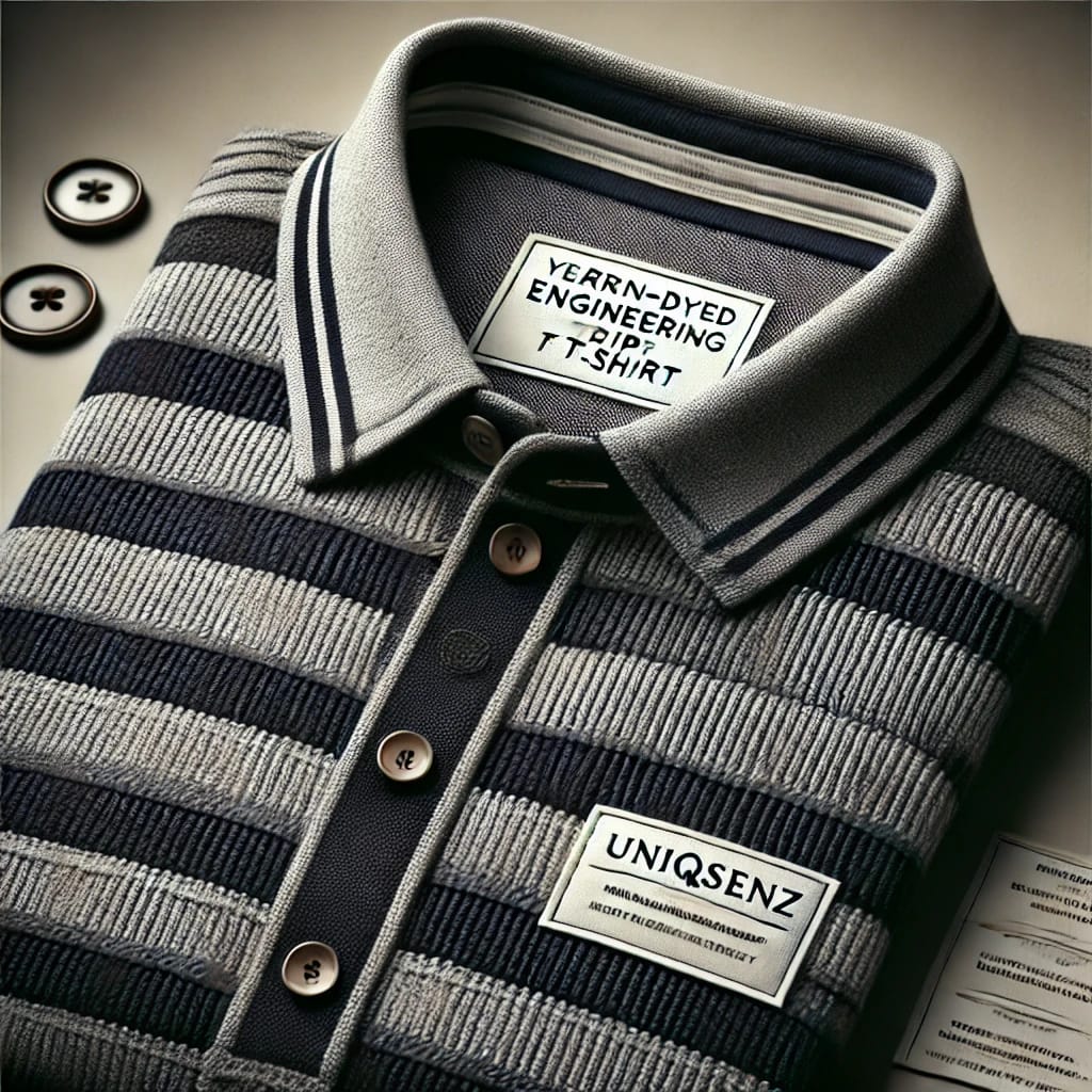 UniqSenz Engineering Stripes Polo