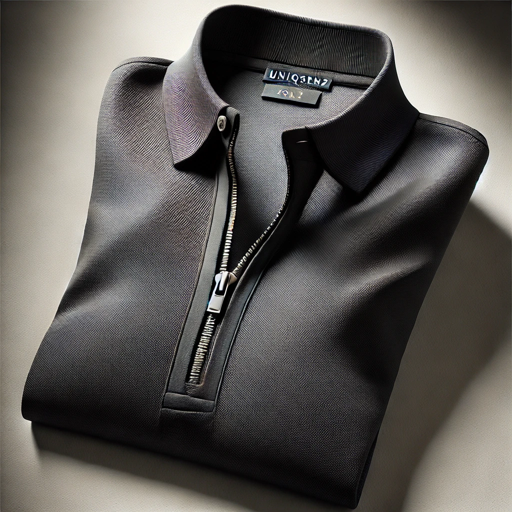 UniqSenz Zipper Polo T-shirt